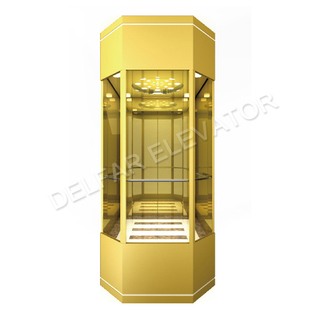 Лифт наблюдения ромбовидной формы зеркала Ti-золота горячей продажи