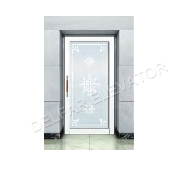 Современная высококачественная стеклянная ручная дверь с алюминиевой рамой