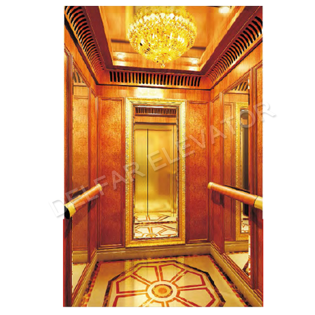 Домашний лифт с роскошной отделкой